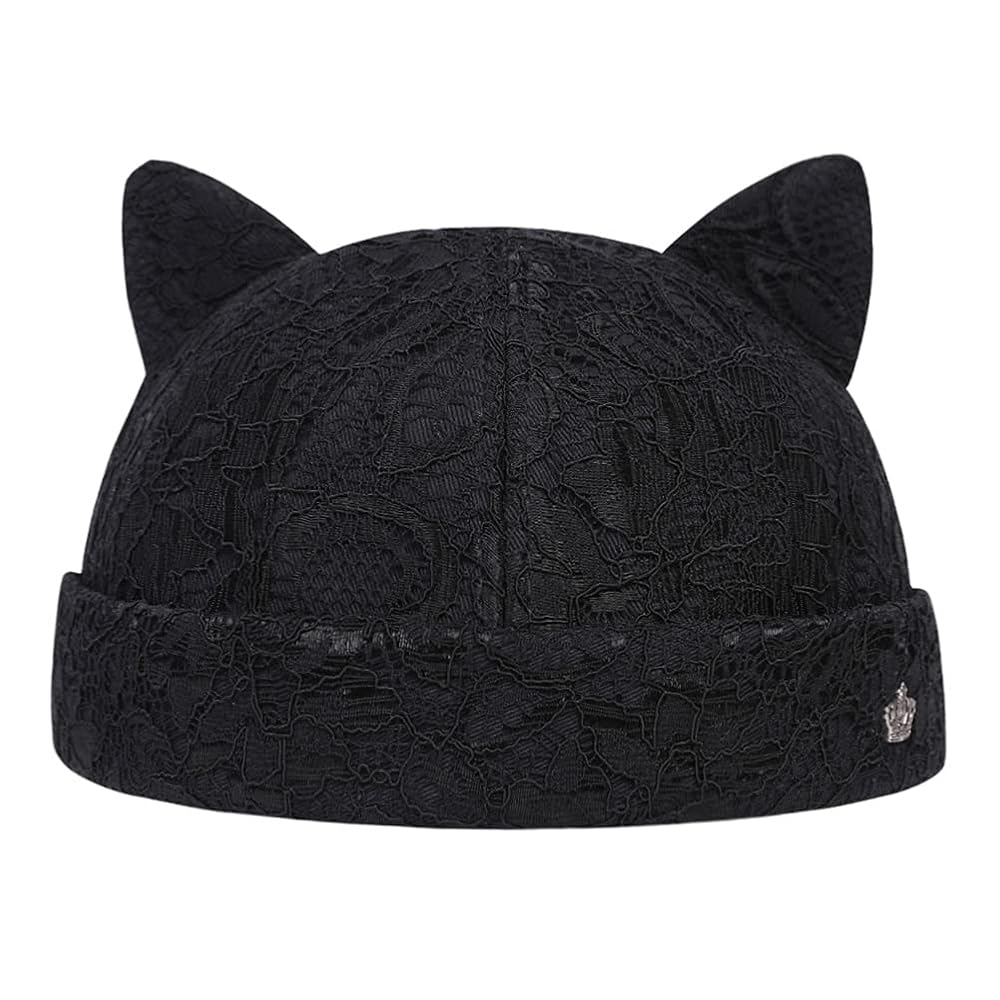Docker Cap Brimless Hats Women Skullcap Beanie Rolled Cuff